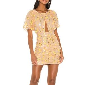 BNWT For Love and Lemons Ryder Sequined Mini Dress Sz S